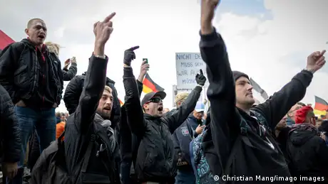 Deutschland Rechte Demonstranten