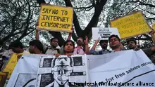 Protest against Internet censorship in India