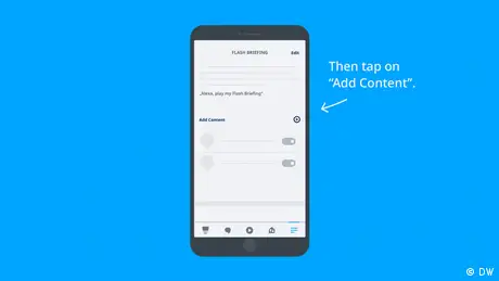 Tap the plus sign next to the Add content section.